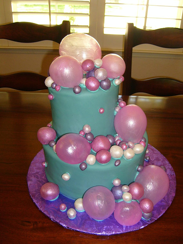 Happy Birthday Amber! Have a Soap Bubble Cake!